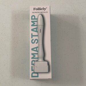 Follicly Derma Stamp 140 Adjustable Titanium Microneedles For Hair And Skin New